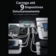 Carregador-Wireless-Inteligente-X9A-Multi-USB-PD-QC-Inducao-15W-e-Controle-WiFi-Preto -7-